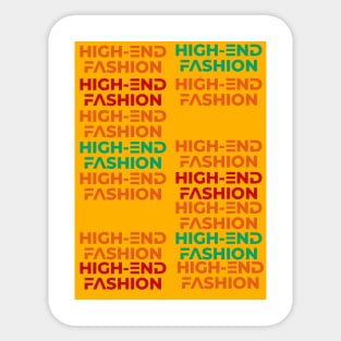 High -end fashion,retro 80s old school design Sticker